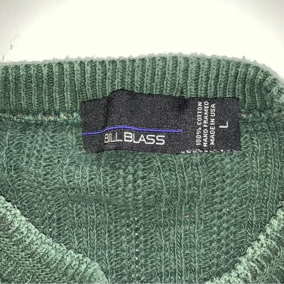 v i n t a g e :: Slouchy Handframed Waffle Knit Grandpa Sweater - Picture 8 of 10